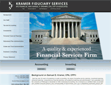 Tablet Screenshot of kramerfiduciary.com